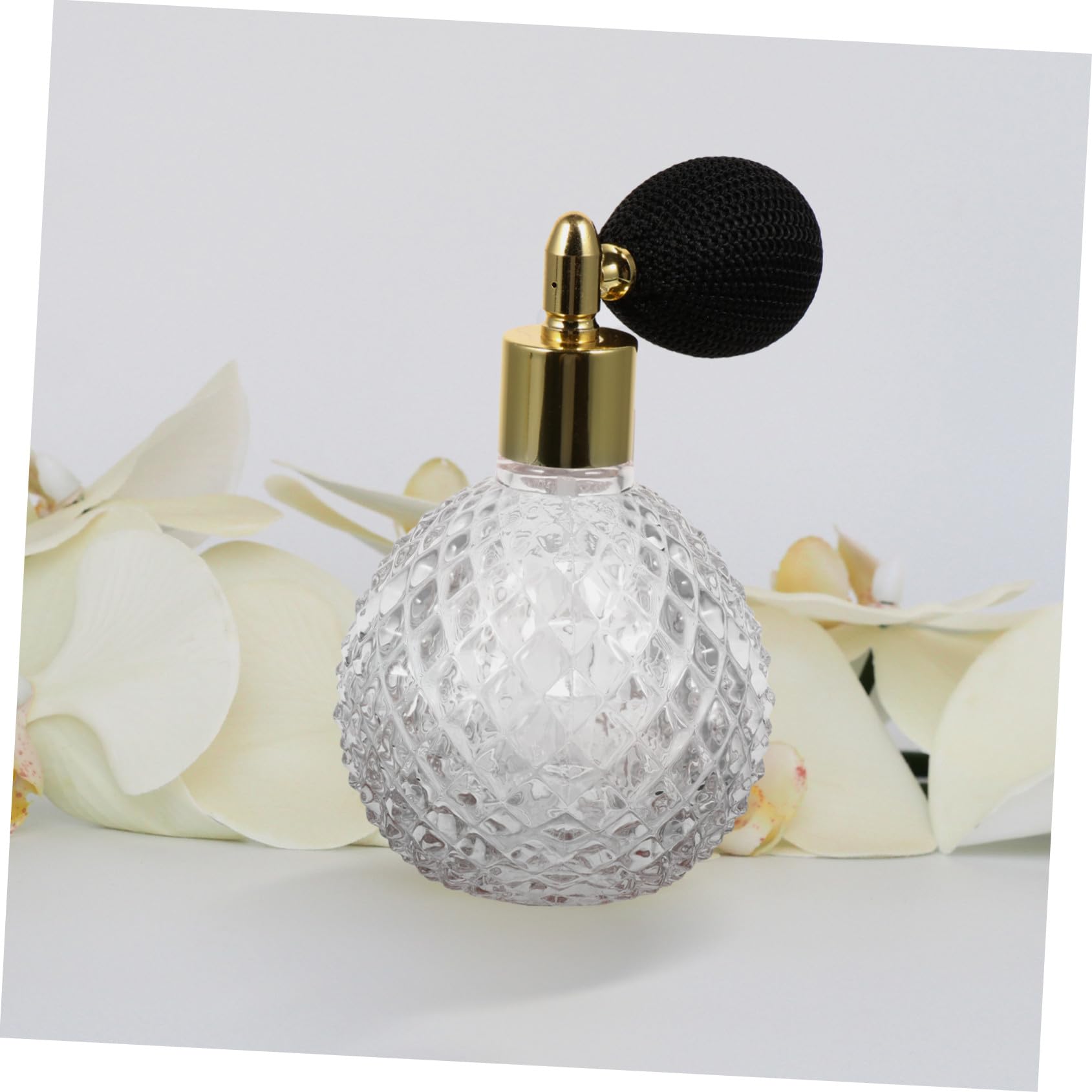 minkissy 2juegos Botella De Perfume Vintage Rellenable De Atomizador De Vidrio Para Viajes y Uso Diario Accesorio Práctico y Elegante Para Cosméticos y Fragancias