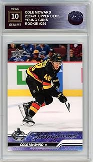 2023-24 Upper Deck #244 Cole McWard Young Guns YG Graded Gem Mt HCWG 10