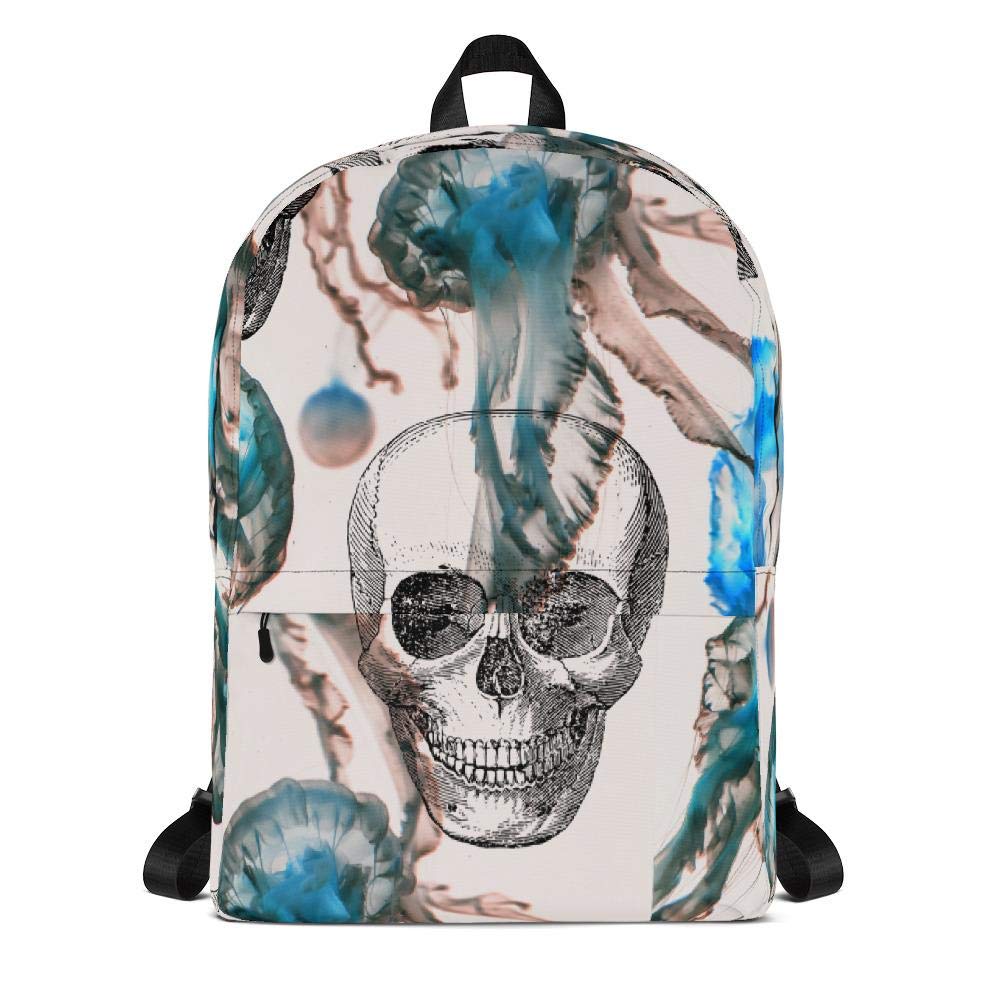 Skull Jelly Fish Patterned (Backpack, Holds Up to 44 lbs Fits 15" Laptop)