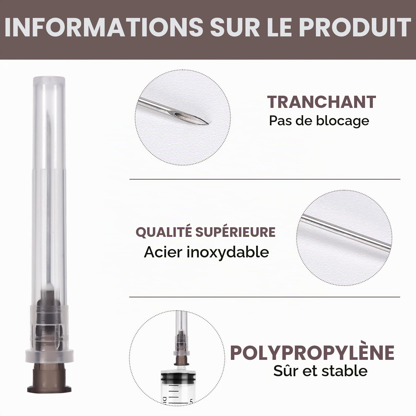 110 Pcs Accessoires De Distribution, 22 G 0,7-30 mm Tubes Industriels, Accessoires De Laboratoire Industriels, Accessoires pour Aiguilles pour Usage Domestique, Laboratoires Scientifiques