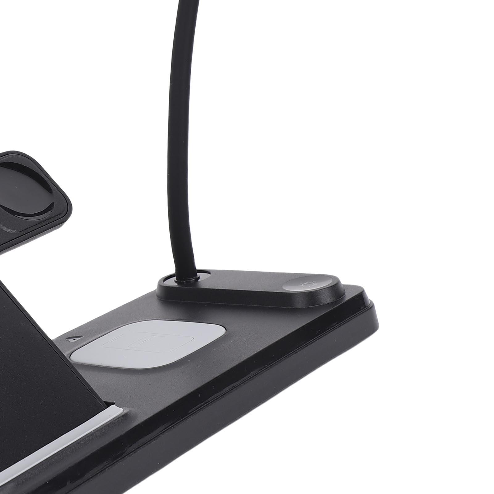 Asixxsix Stazione Di Ricarica Wireless 3 In 1, Caricatore Rapido Da 15W Con Lampada Da Lettura Per Smartphone Auricolari E Smartwatch