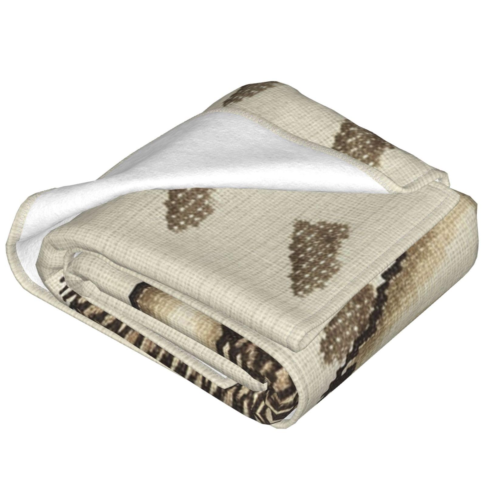 Coperta con stampa riccio, leggera e morbida, coperta in pile caldo di lusso, per letto, divano, 127 x 101,6 cm