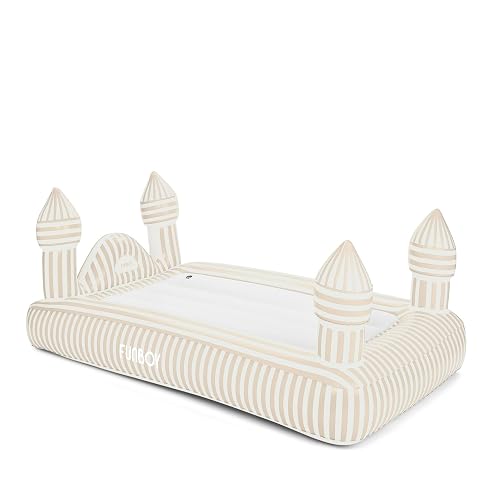 FUNBOY Striped Castle Inflatable Travel Air Bed & Mattress, Blow