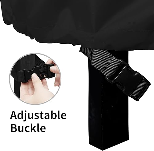 Miniatura 4 de Easy-Going Cubierta cuadrada para hoguera para exteriores, 36 pulgadas de largo x 36 pulgadas de ancho x 24 pulgadas de alto, cubierta duradera para