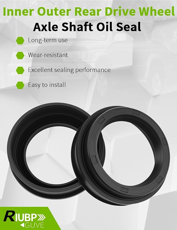 Inner And Outer Rear Drive Wheel Axle Oil Seal Fit for Toyota 4Runner Pickup T100 Tacoma Tundra Replace 90313-48001 90301-88077 90310-50006 90310-50001 90310-50005 by RIUBPGUVE - Image 2