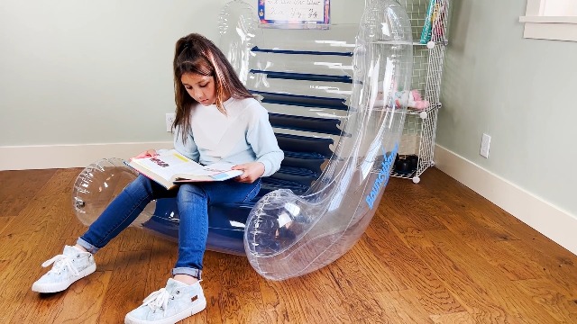 Kids Inflatable Chair Baby Rocker And Bouncer Bouncyband Inflatable ...