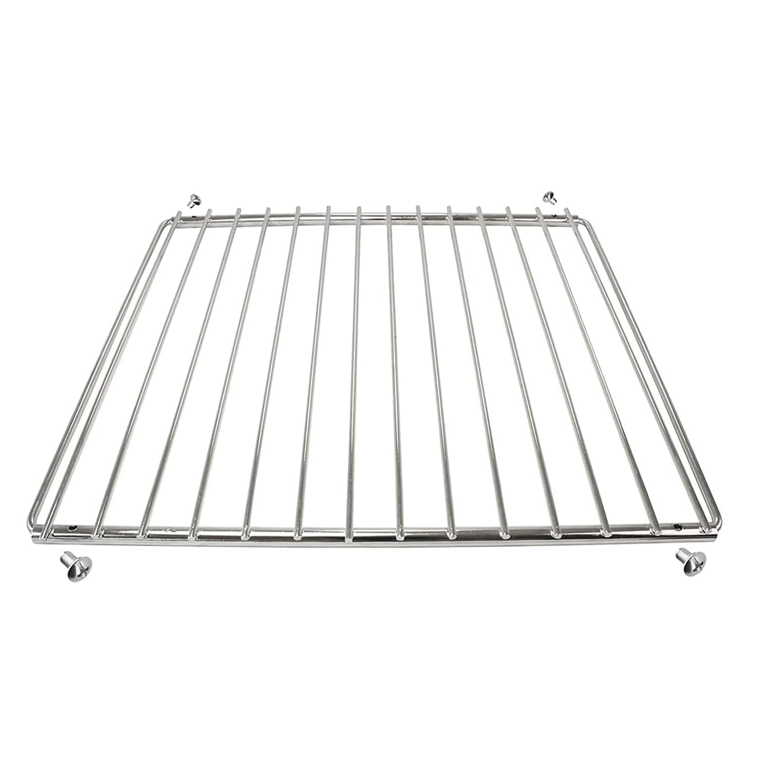 CABLEPELADO Bandeja rejilla extensible para horno universal | Parrilla Rejilla para Horno ajustable | Extensible (ancho) de 350 a 560 mm | Fondo (parte fija): 318mm | Universal | Con tornillos