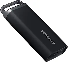 SAMSUNG SSD portátil T5 EVO 2TB, unidade de estado sólido externa USB 3.2 Gen 1, velocidade de leitura de até 460 MB/s para jogos e criação de conteúdo, MU-PH2T0S/AM, preto
