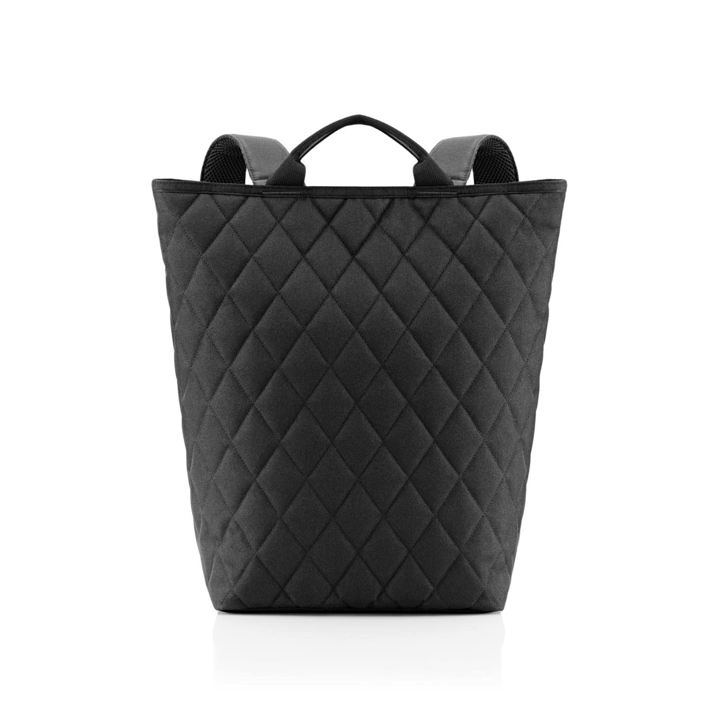 reisenthel shopper-backpack rhombus black - urbaner und stylischer Rucksack, Laptopfach, modernes Design, Couleur:rhombus black