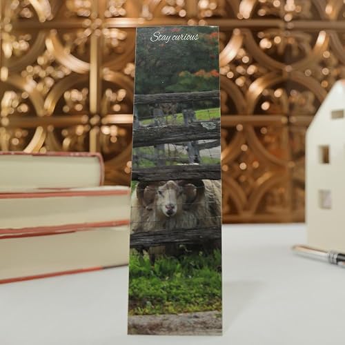 Miniatura 3 de Curious Sheep Bookmark, Original Photography, Book Lovers, Student, Teacher Gift, Set of 1