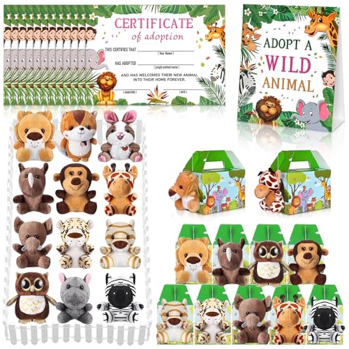 38 Pcs Safari Jungle Party Favors Adopt a Pet Favors