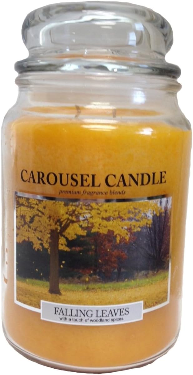 Carousel Jar Candle, 23-Ounce, Falling Leaves