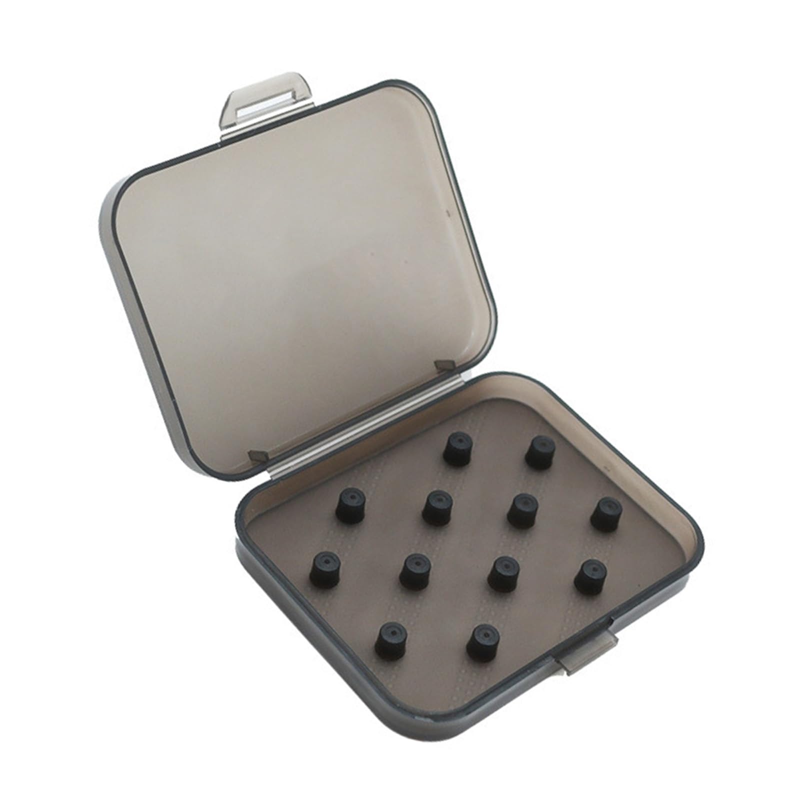 NVOQILIN Eartips Storage Case Clear Earbud Case, Durability Storage Box For 6pair Eartips Protections, Small and