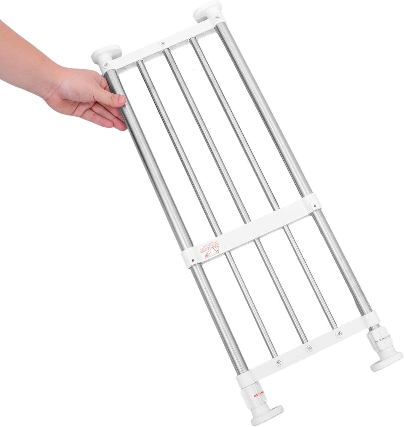 Expandable Closet Tension Shelf Divider Rack with Adjustable 20-31 Inch
