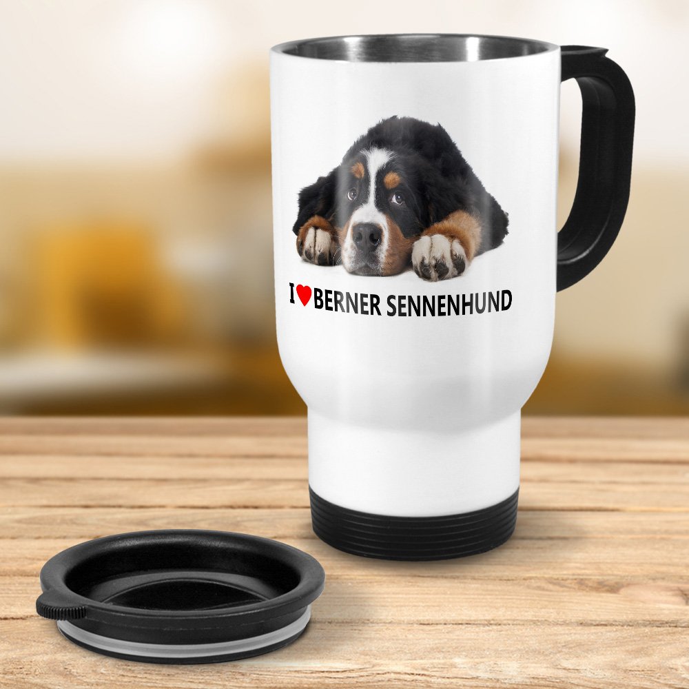 Hundetasse Berner Sennenhund – 325 Ml, Spülmaschinenfest, Thermo-Transfer-Druck, Made In Germany
