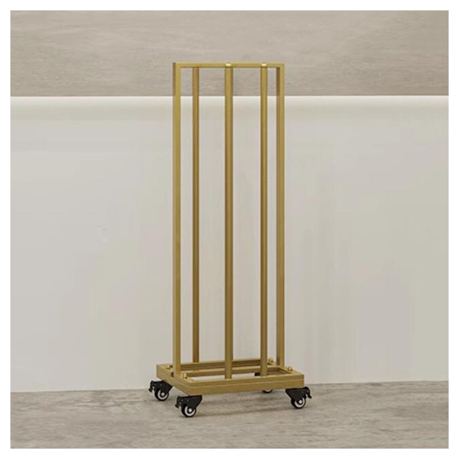 Clothes Hanger Stacker,Hanger Storage Cart,Floor-Standing Movable Clothes Hanger Storage Rack,for Clothing Stores,Laundry Rooms,Closets(Gold,35x30x100cm)