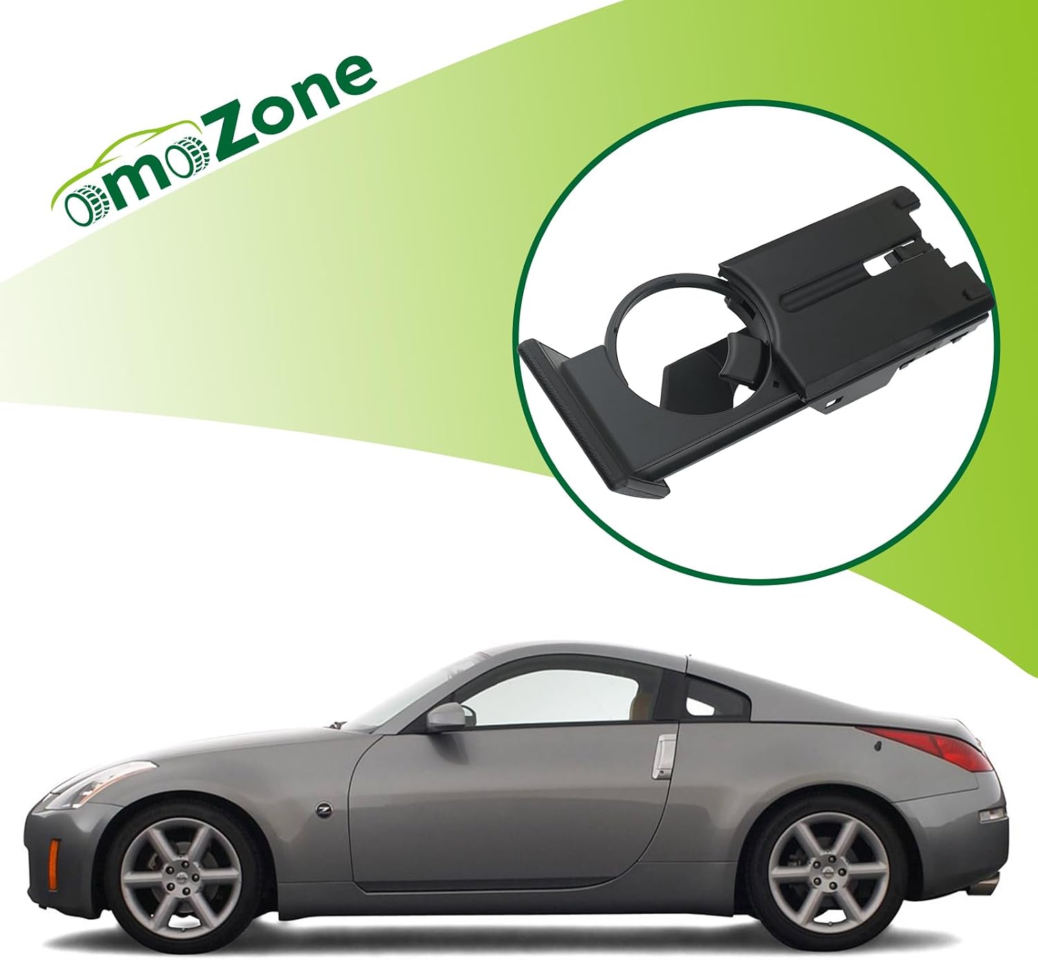 Dash Dashboard Cup Holder Assembly Black Compatible with 2003-2005 Nissan 350Z Replaces 68430-CE86A 68430CE86A
