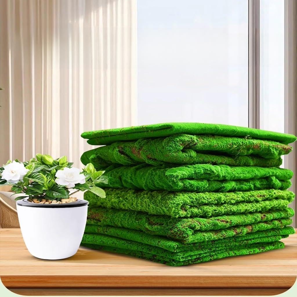 Simulation Artificial Moss Mat Fake Grass Rug DIY Synthetic Backyard Balcony Indoor Outdoor Decor(5 Size)