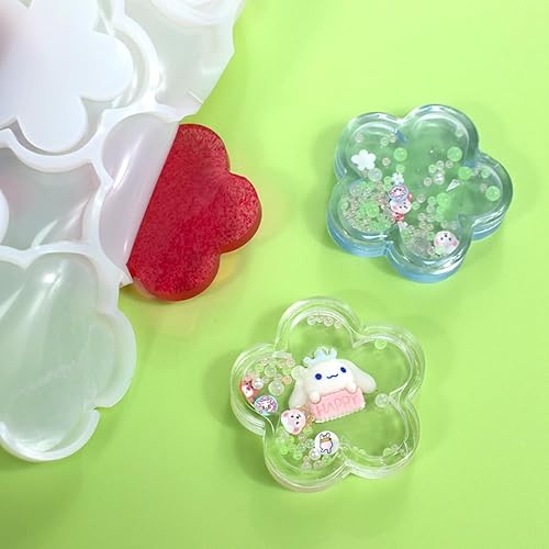 Miniatura 7 de mostsom Moldes de silicona para piruletas, moldes de silicona para piruletas de chocolate, con diseño de hojas, flores, dulces, sin palillos, 2