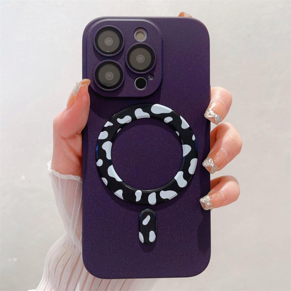 Coque iPhone 13 violet profond premium en verre de protection - 2
