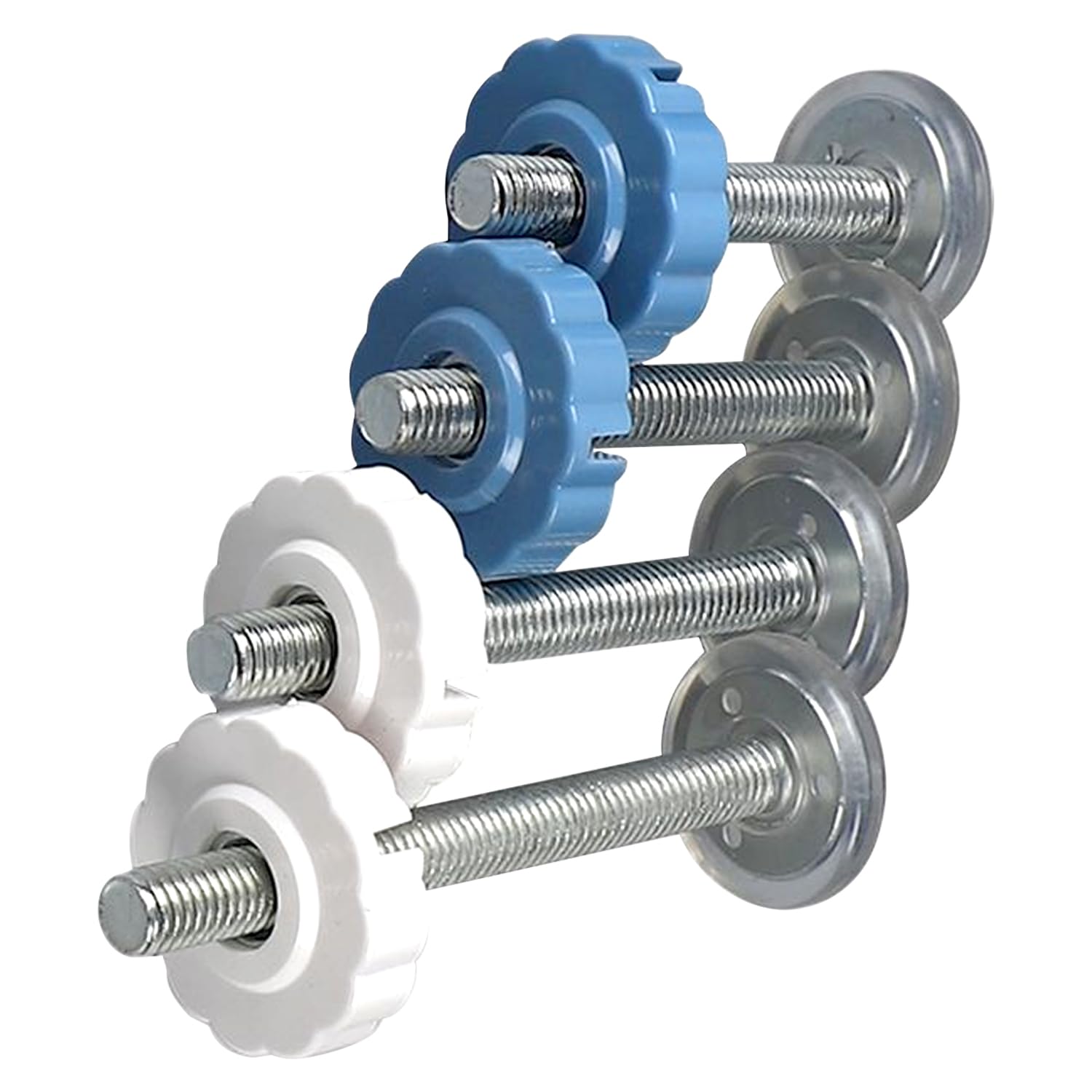 Stair Gate Pressure Fit Spares Set - 4 Pack M10 Bolts for Baby Gates, Wall Mount Fittings, Durable Secure Replacement Kit for Safety Gates, Universal Baby Gate Accessories for Home Childproofing