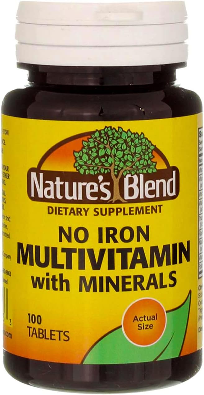Multiple Vitamin with Minerals No Iron 100 Tabs