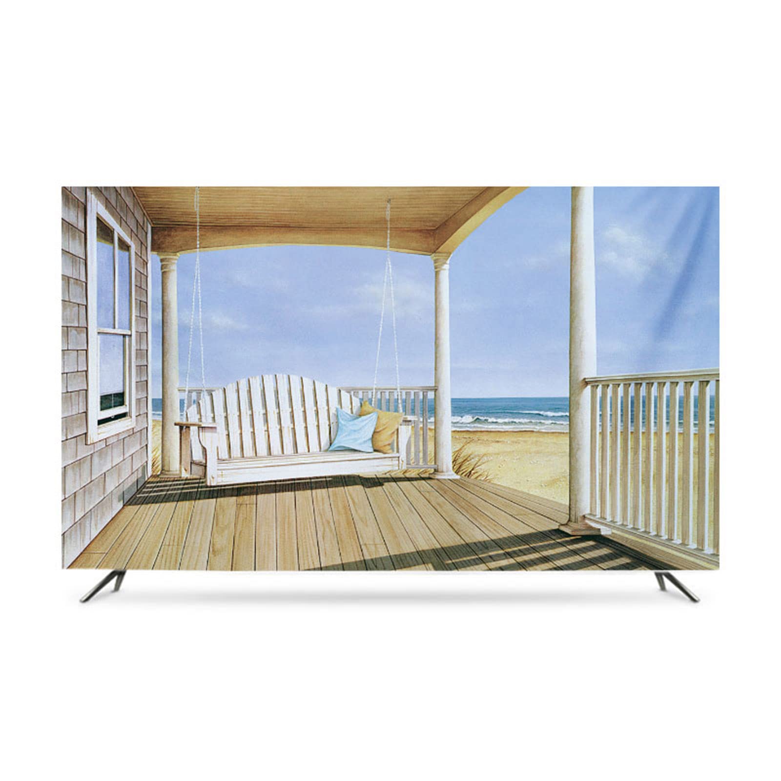 Étui de protection TV 43in anti-décoloration solaire pour écran plat et incurvé D