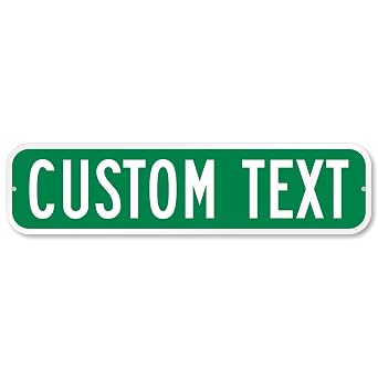 SmartSign Customize Your Own Green Street Sign | 6" x 24" Aluminum