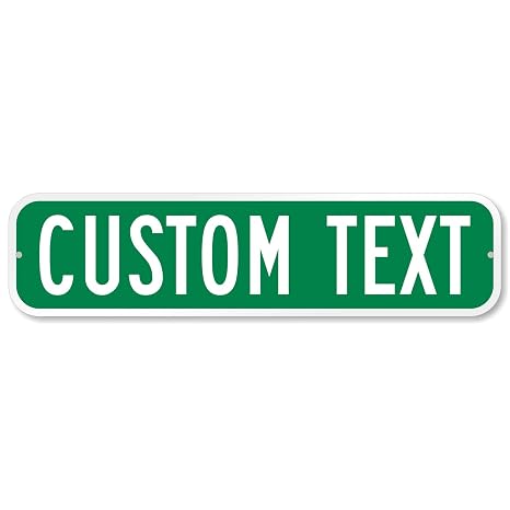 SmartSign Customize Your Own Green Street Sign | 6 x 24 Aluminum
