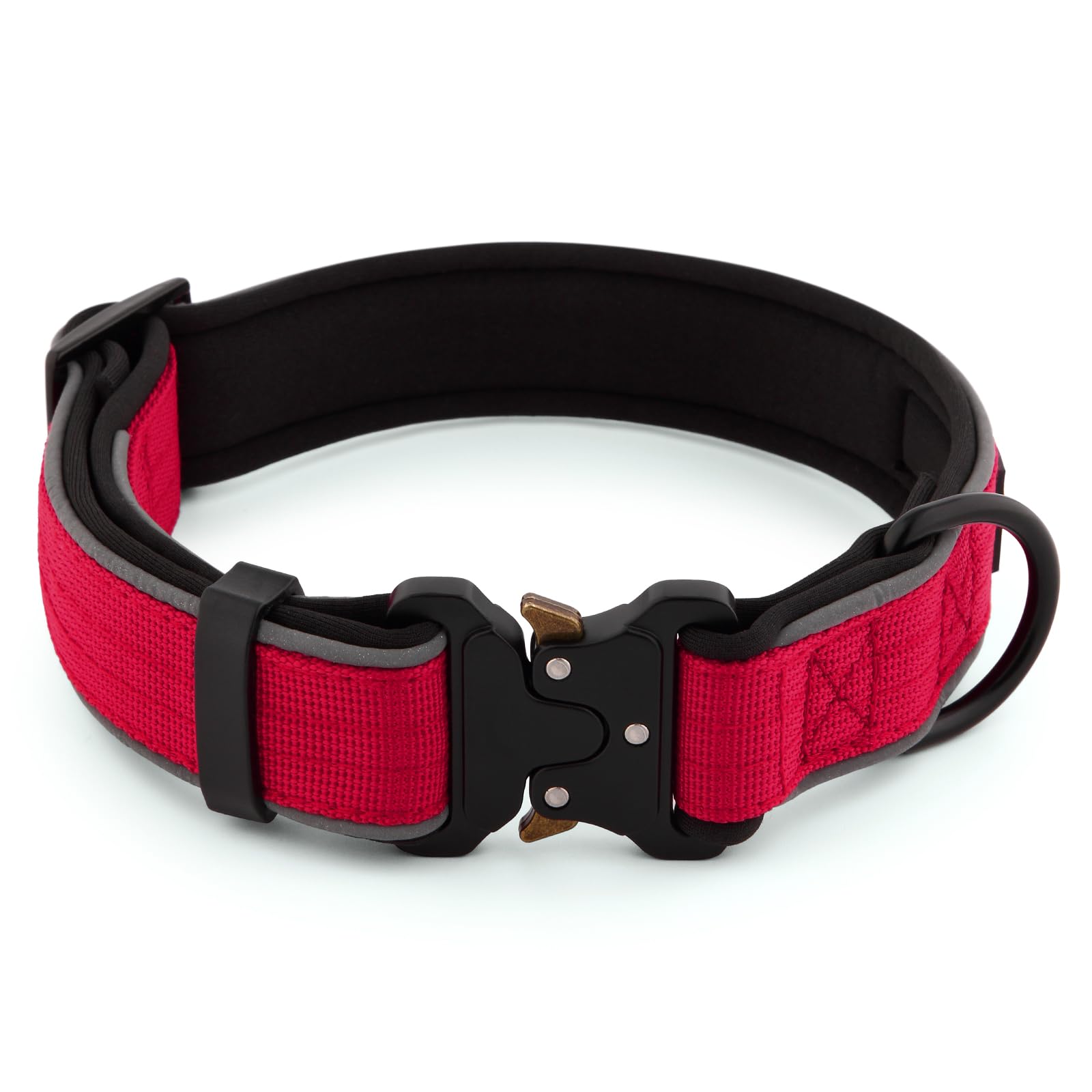 Plutus Pet Tactical Dog Collar, Reflective, Adjustable Heavy Duty Dog Collar, Soft Padded and Comfortable - Image 2