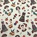 Kt KILOtela Tela stampata in tela, decorazione, tappezzeria, cuscini, tende, copriletti, borse, tovaglie, 100 cm lunghezza x 280 cm larghezza | Frididi, Frida Old School ─ 1 metro