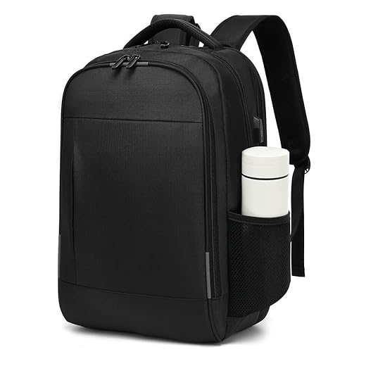 Mochila Grande para Notebook 17.3 Masculina Feminina,Mochila Backpack Executiva Antifurto, Reforçada, Saídas USB,Impermeável, Escolar, Faculdade, Trabalho,Viagem,Presente (Preto)