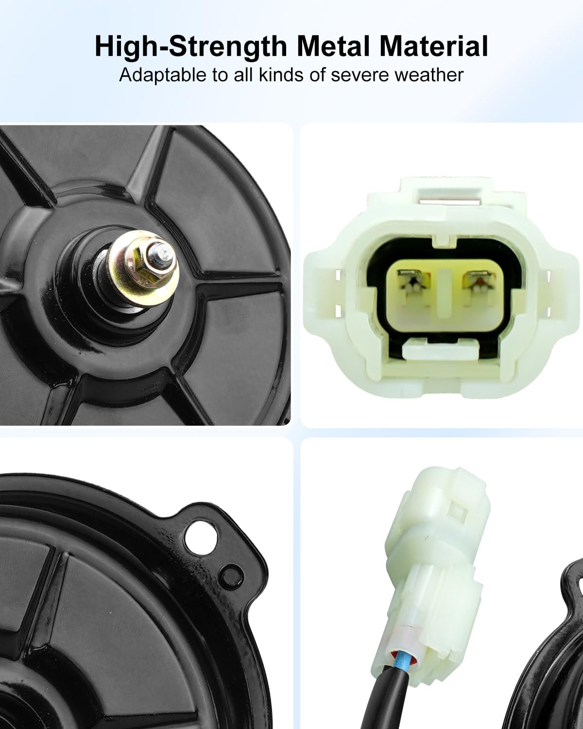 Electric Radiator Cooling Fan Motor Fit for Honda TRX420FE TRX420FM Rancher 420 2007-2021 TRX500FA Foreman Rubicon 500 2008-2019 TRX420FA TRX420FPA Rancher 420 2009-2021 Replace 19030-HL3-A01