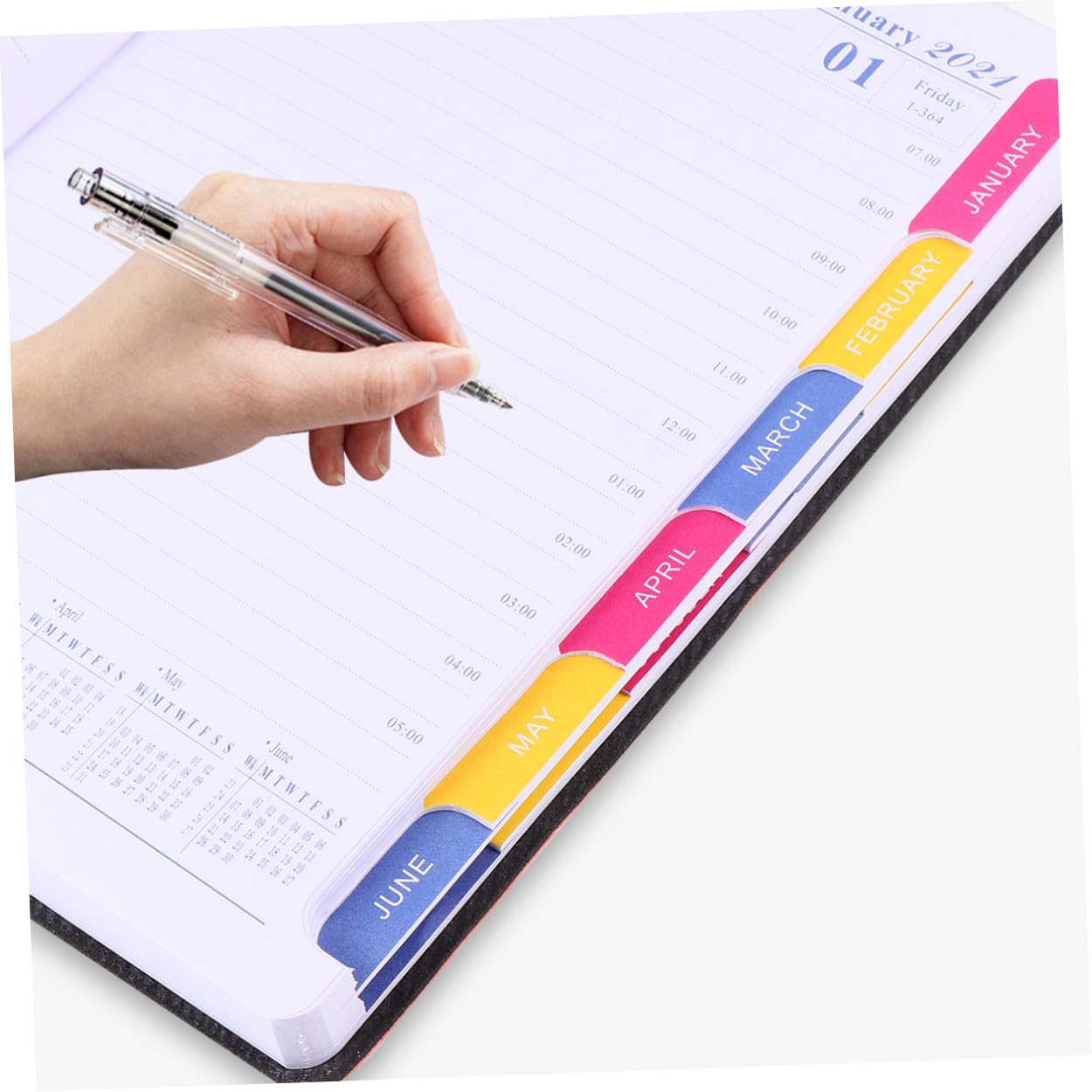 VILLCASE 3piezas Plan Book Naranja Cuaderno De Planificación Práctico Para y Agenda Escolar y Escuela