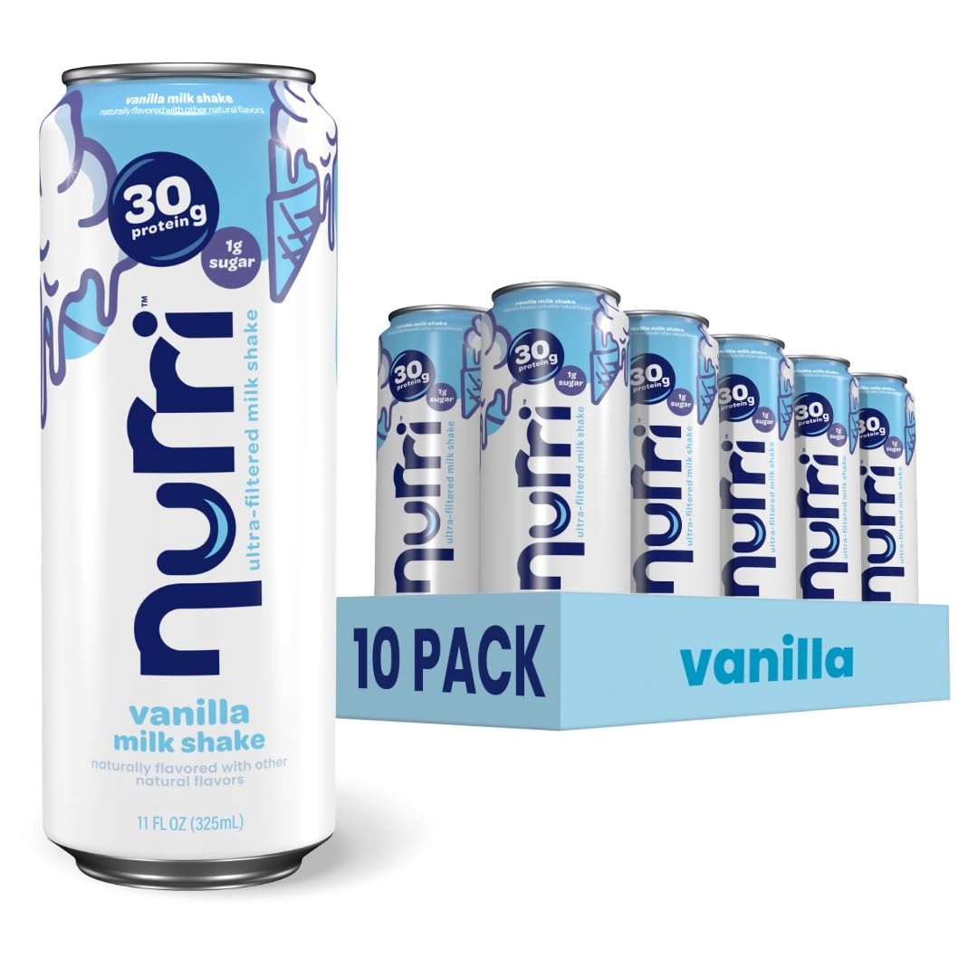 Nurri - 30g Protein Ultra Filtered Milk Shake Vanilla - Lactose Free Low Sugar 150 Calories 10 Vitamins