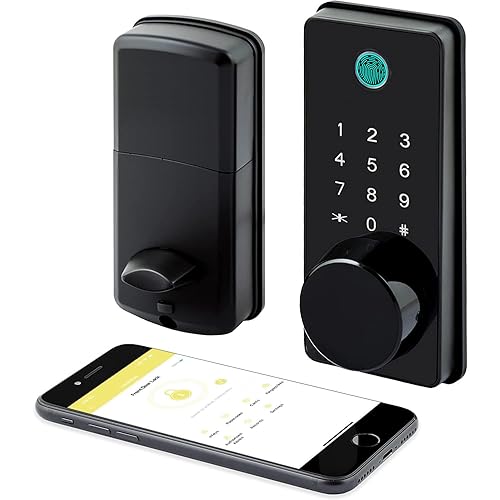 LOCKSTAR® Smart Door Lock • Keyless Deadbolt • Multiple Entry Methods – APP • Fingerprint Touch ID • Keypad Code • FOB • Traditional Key • Smart Home Devices •