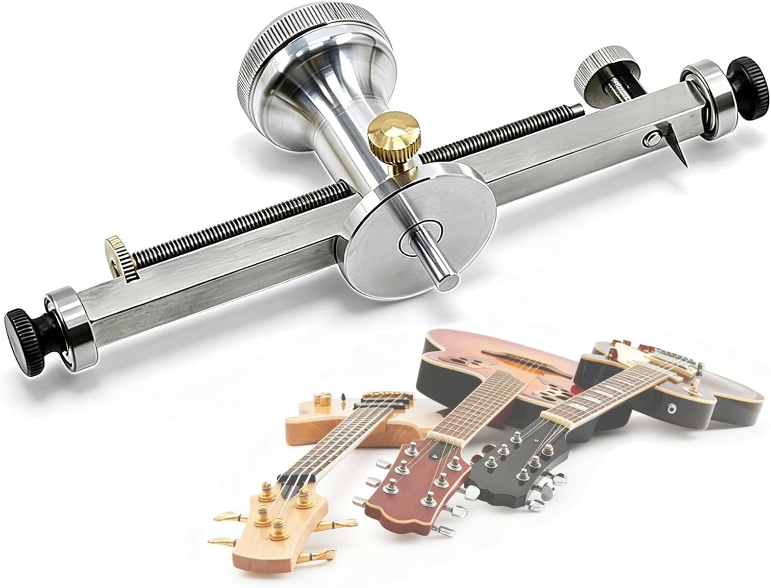 Cortador de Orificios de Sonido para Guitarra, Herramienta de fresado para luthier Ajustable de 46 a 240 mm