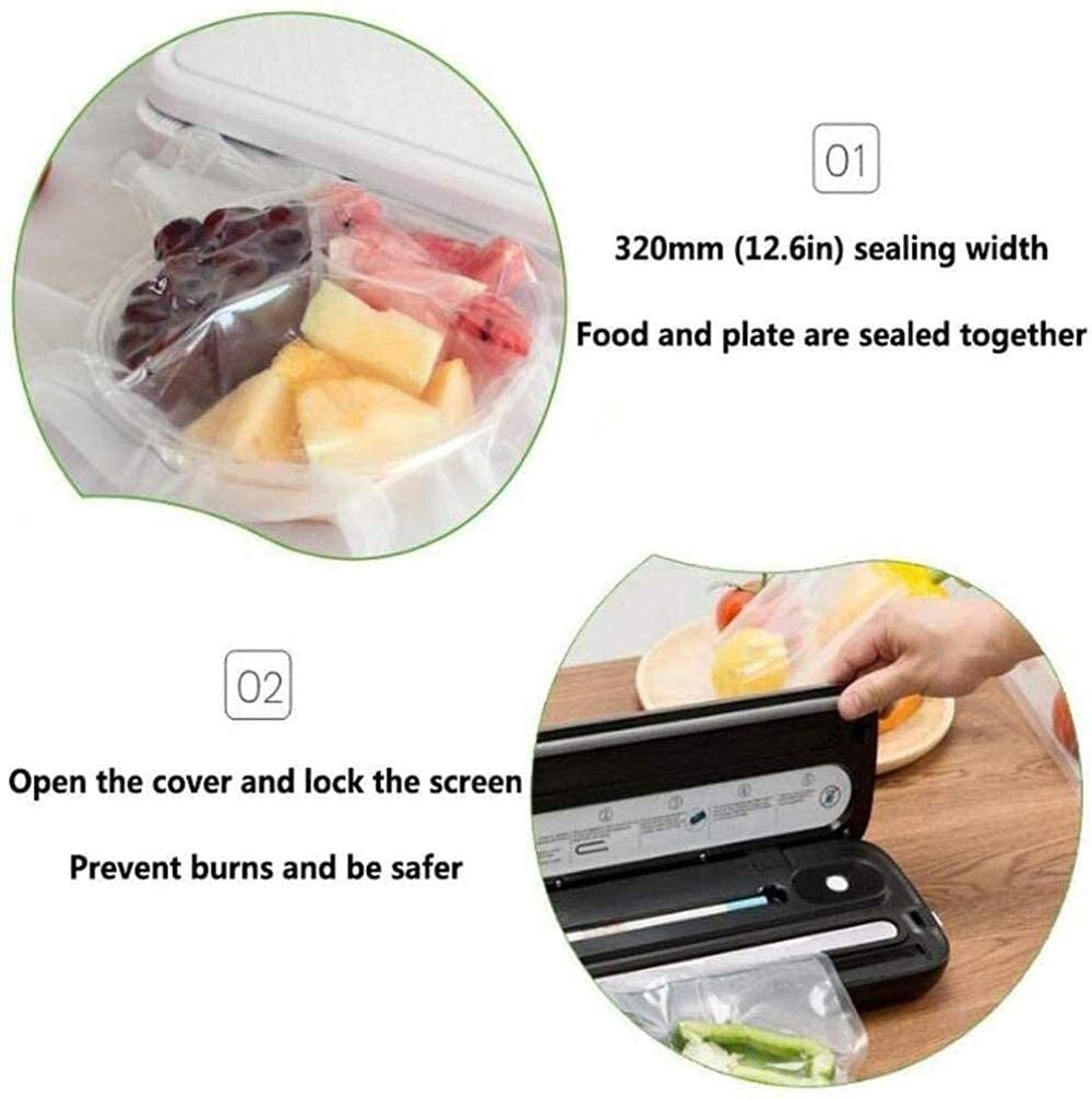 Sellador de Bolsas Selladora al Vacio Envasador al Vacío Máquina de envasado al vacío de diseño Compacto Selladora al vacío Máquina de envasado doméstica pequeña para preservar la conservació