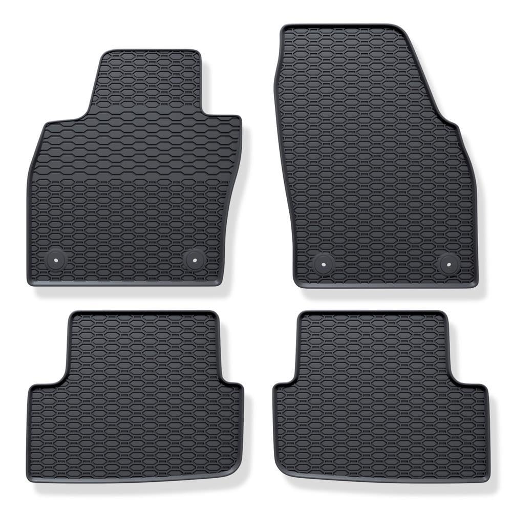 Mossa Tappetini gomma adatti per VW Polo VI Hatchback 2017- 4 pz. nero