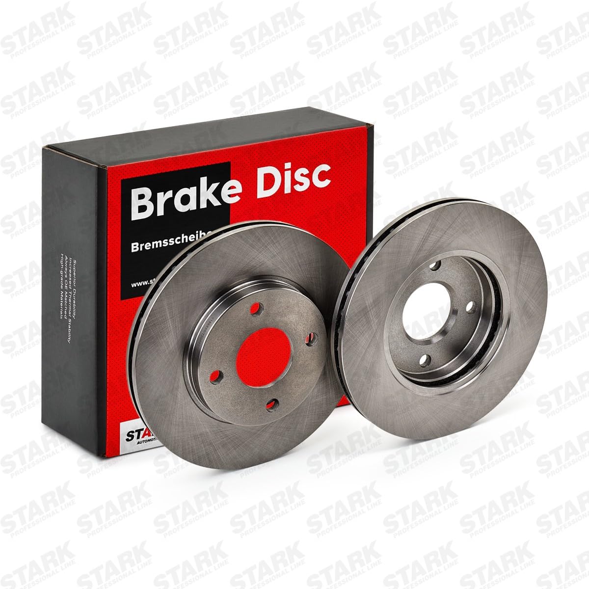 STARK SKFO-2005 2x Disco freno Anteriore senza viti/bulloni Compatibilità con FORD Fiesta Mk6 Hatchback JA8, JR8