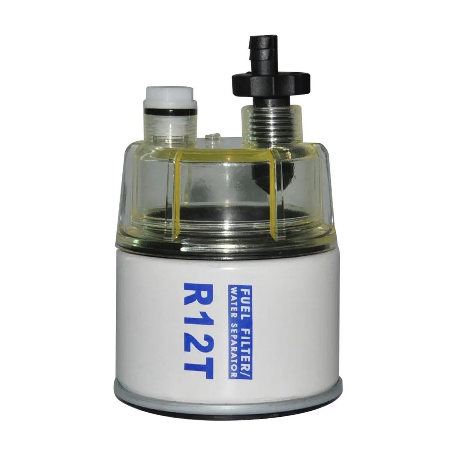Separador de combustible R12S R12T, filtro separador de agua y aceite giratorio, cortacésped, lancha rápida, motor diésel, filtro diésel marino(Collection bowl)