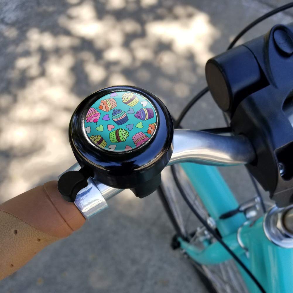 GRAPHICS & MORE Colorful Cupcakes Pattern Bicycle Handlebar Bike Bell