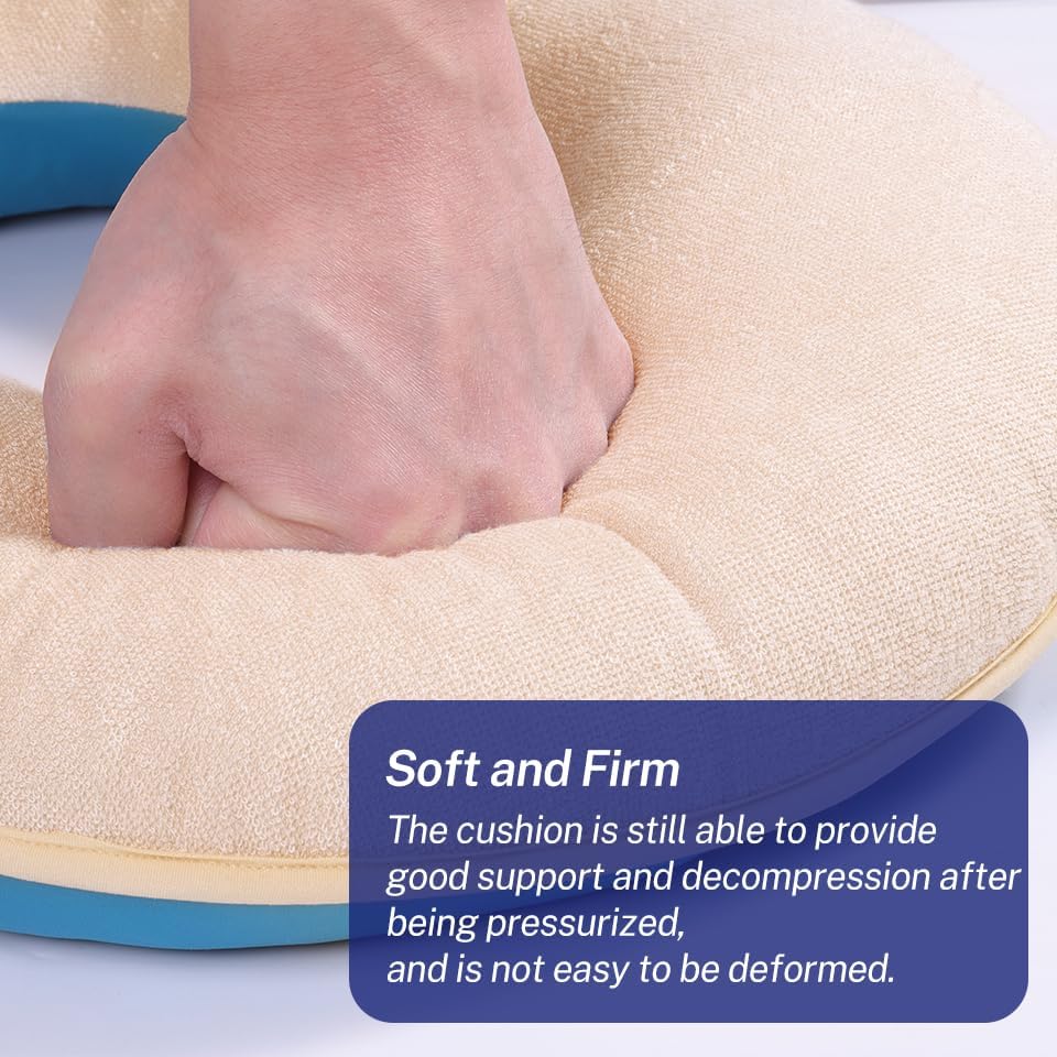 Butt Pillow - Donut Pillow, Tailbone Pain Relief Cushion, Bed Sore Cushions for Butt, Pressure Relief Seat Cushion, hemorrhoid, Office Chair, BBL Pillow, Provitalize for Women Hip Pain
