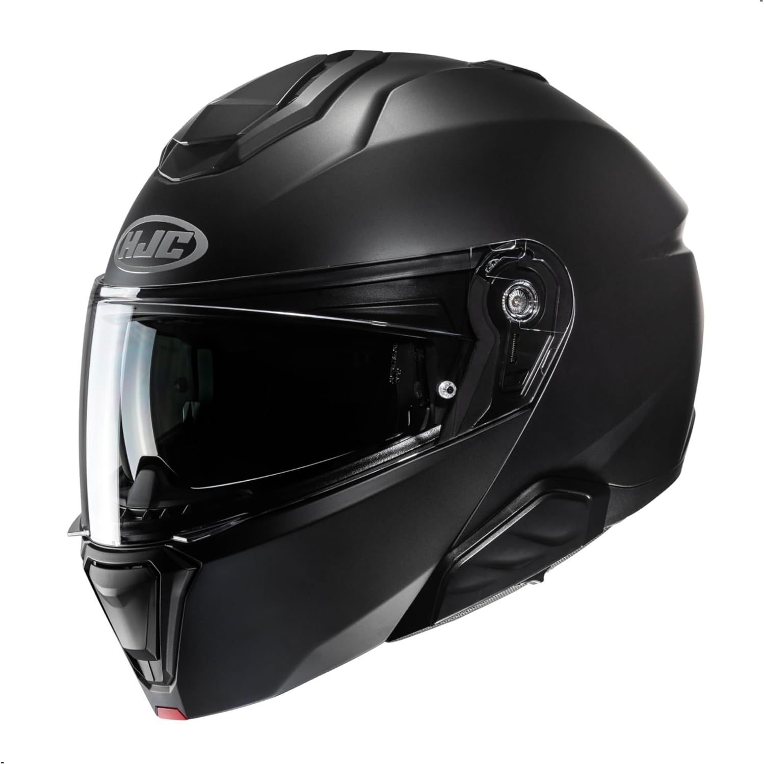 HJC i91 Solid Modular Motorcycle Helmet in Semi Flat Black