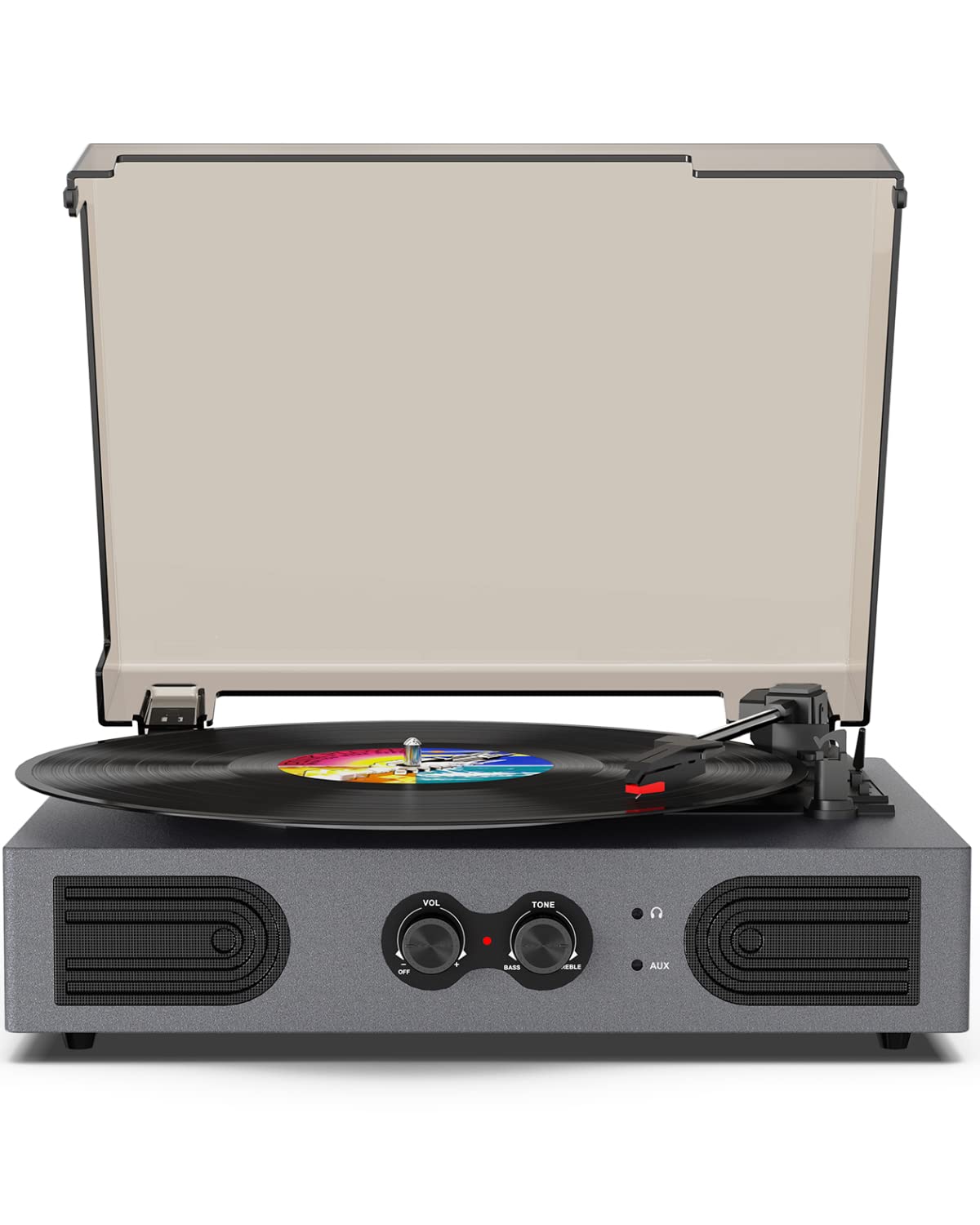 Vinyl Record Player with Speakers