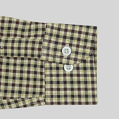 Image of GHPC Cottswool Winter Wear Woolen Gun Club Checks Full Sleeves Regular Fit Formal Shirt for Men