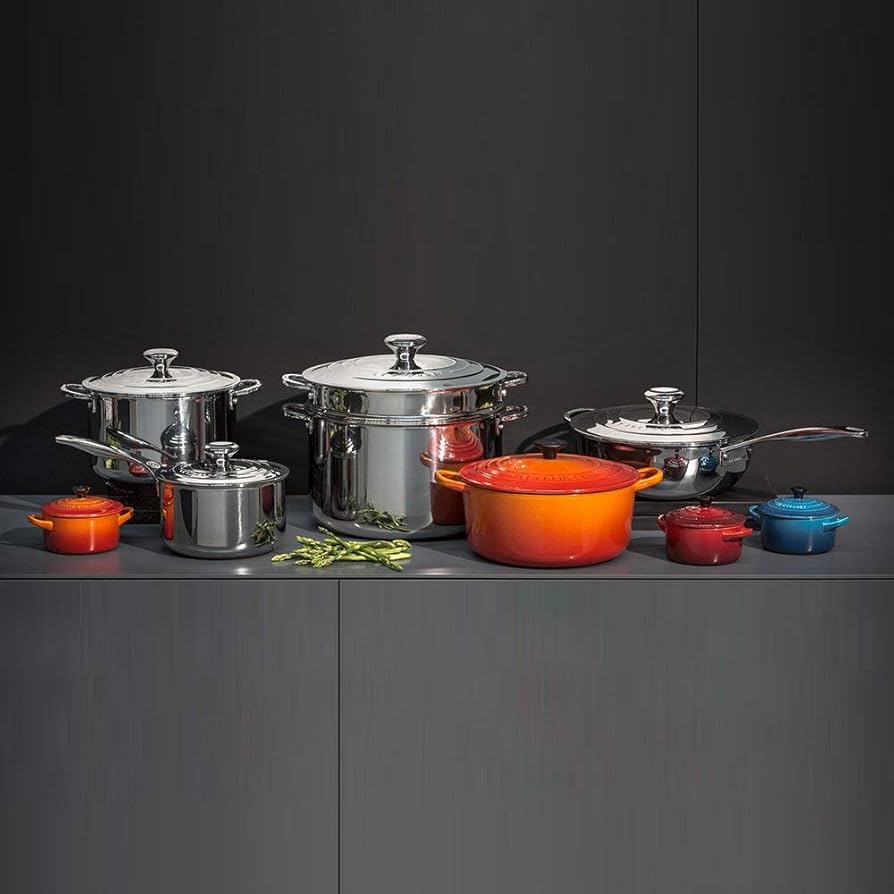 Le Creuset ステンレススチール 片手鍋 蓋付き Amazon | Le Creuset 3層ステンレススチールソースパン 2