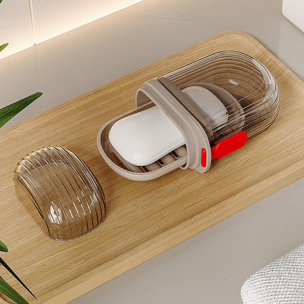 Portasapone Da Viaggio Impermeabile - Contenitore Con Coperchio, Antigoccia, Per Doccia, Palestra, Campeggio - Foto 12