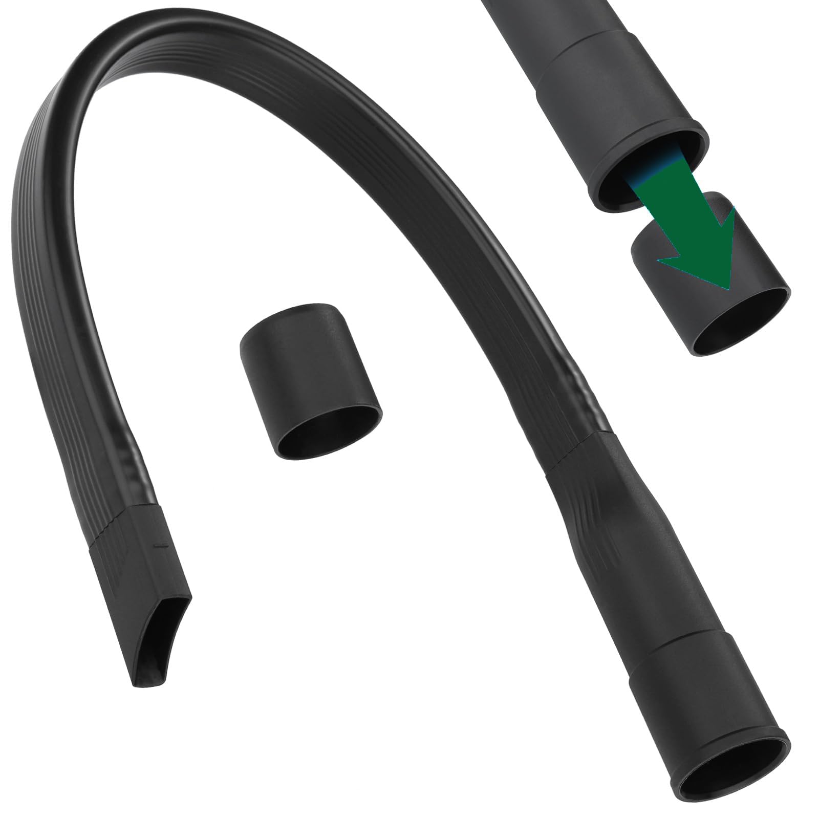 Febbya Flexible Crevice Tool for Vacuum Cleaner,62cm Extra Long Bendy Nozzle for Hoover,Car Cleaning Attachments, Dryer Lint Vacuum Attachment with 35/32mm Adapter