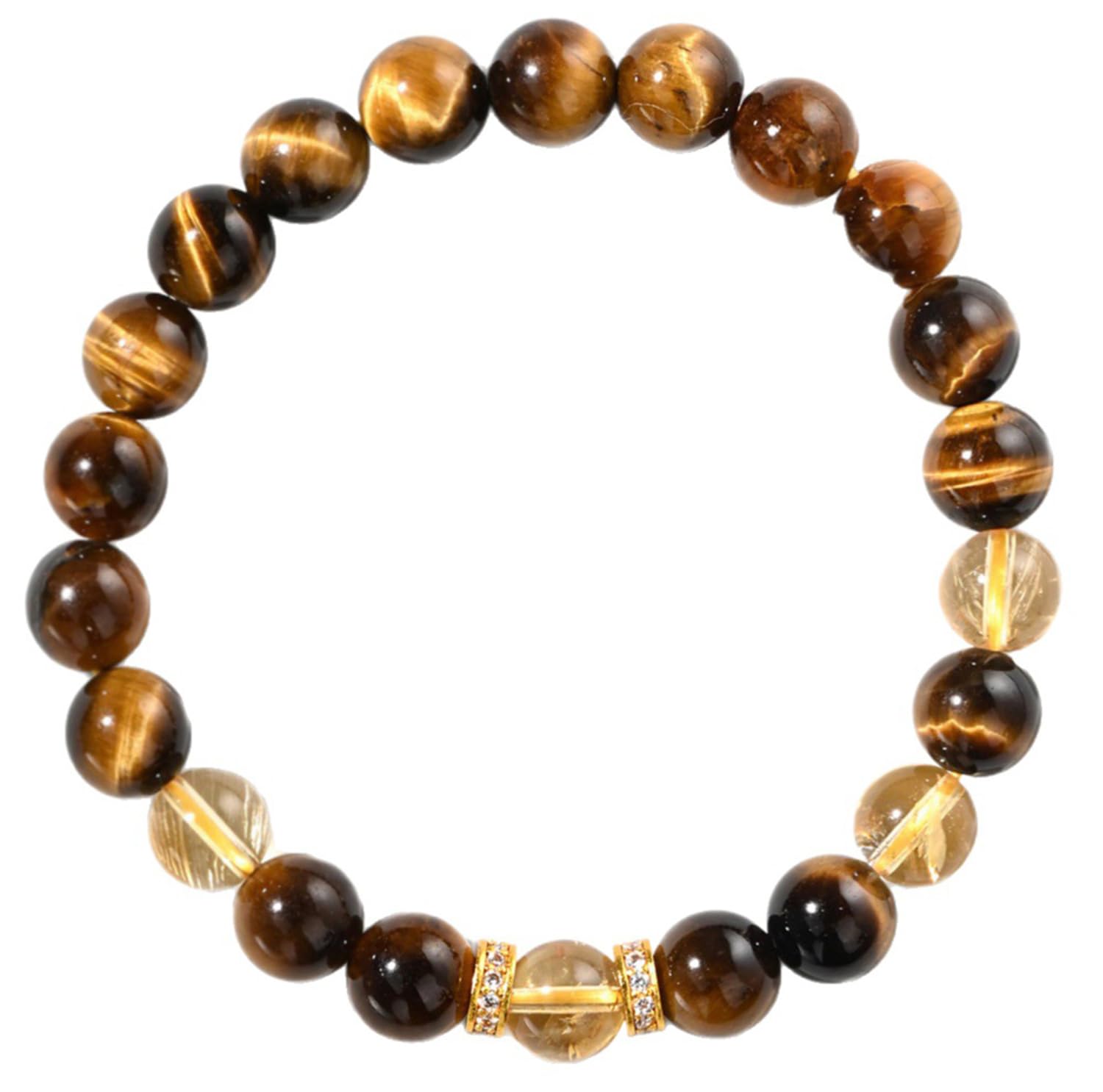 Pulsera energética cuentas cristal mujer, joyería elástica cuarzo natural